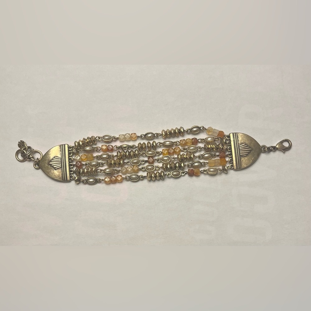 Elegant Multi-Strand Beaded Bracelet
